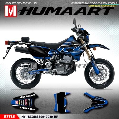 HUMAART Motocross Stickers Racing Decals for DRZ400SM DRZ 400 Enduro 1999 to 2019 KLX 400R 2002 2003 2004