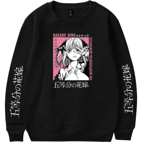 New Printing Comic The Quintessential Quintuplets O-Neck Tops Round Collar Sweatshirts Fashion Boys Girls Casual Teenager Tops