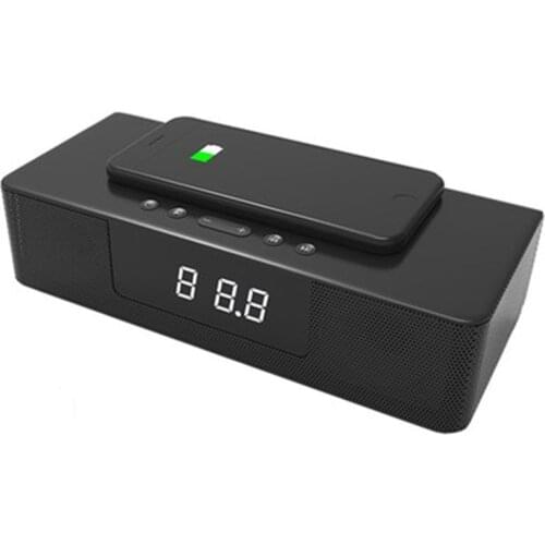 BS39A Portable Wireless Bluetooth Soundbar Charging LED Display Alarm Clock Smart Remote Control Subwoofer Music Center