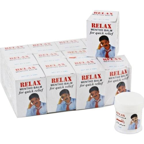 Relax Mentho Balm - Vapour Rub White Cooling Balm Ointment For Anti Mosquito Headache Toothache Stomachache Dizziness