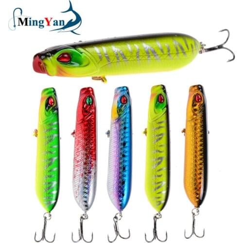 1pcs Popper Fishing Lure 8cm/11.5g Tackle Fake Fish Bait Topwater Saltwater Lures Trolls Articulos De Pesca Isca Artificial