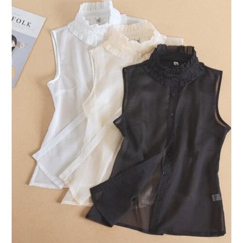 THINKTHENDO Blouses With Flounce