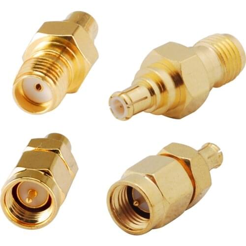 Superbat 4pcs MCX to SMA Connector Adapter Kit for DAB/DAB+ Car Radio Aerial for Clarity CDAB7-AUTO