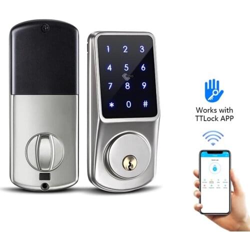 Bluetooth Smart Lock Electronic Door Lock Unlock with TTLock APP Backup Key Digital Lock For Home Office Apartment Hotel School