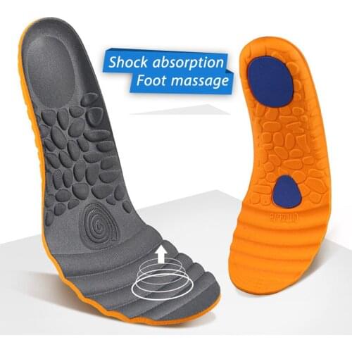 VAIPCOW Shoes Accessories Insoles Orthopedic Memory Foam Sport Support Insert Woman Men Feet Soles