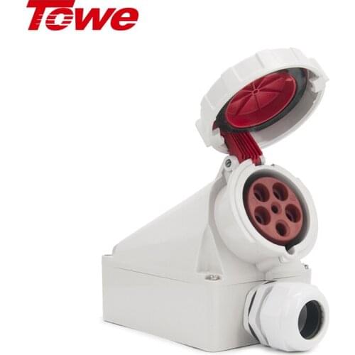 Towe Industrial Connector plug & socket 63A 3 4 5pins 3P+E Male and female set IP44 Waterproof