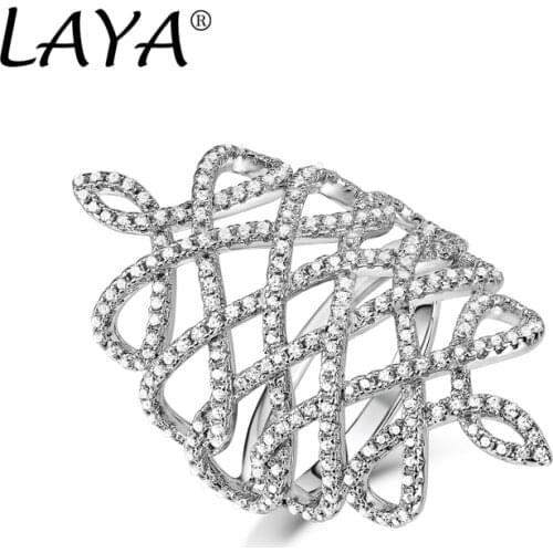 925 Sterling Silver Fashion New Style High Quality Zircon Multi-Line Irregular Design Ring For Womens Wedding Luxury Jewelry