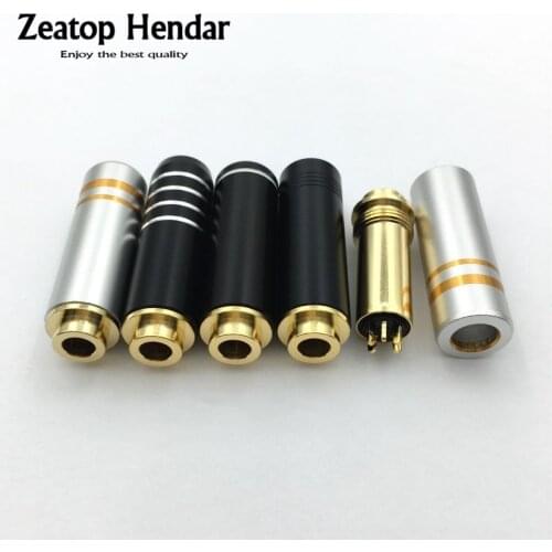 1Pcs 4Types 4.4mm 5 Pole Balanced Stereo Earphone Female Jack Audio Plug Upgrade HiFi Headphone Metal Adapter DIY Wire Connector