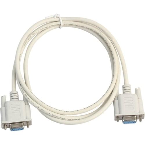 1PC 5ft F / F Serial RS232 Null Modem Cable Female to Female DB9 FTA Cross Connection 9 Pin Data COM Cable Converter PC Access