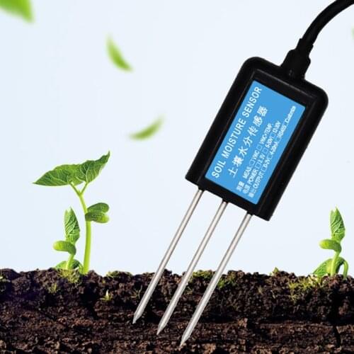 2 In 1 Hygrometer Soil Moisture Sensor Humidity Temperature Sensor Electrical Conductivity Soil Tester Output Moisture Meter