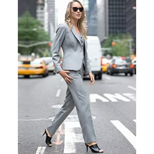 3 Pcs Women Business Suits Lady PantSuits Womens Autumn Suit Women Blazer Jacket & Trousers & Vest Suit For Women Set