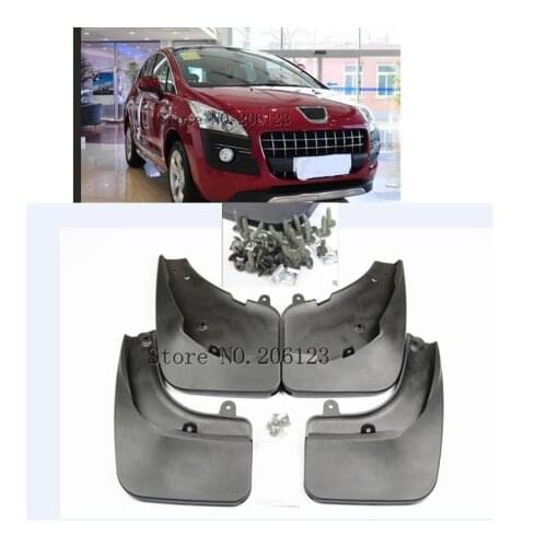 Car Mud Flaps For Peugeot 3008 2008 - 2013 Mudflaps Splash Guards Mud Flap Mudguard Fender 2009 2010 2011 2012