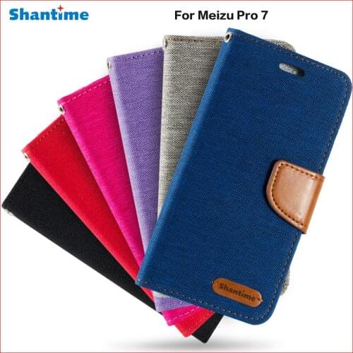 Pu Leather Wallet Phone Bag Case For Meizu Pro 7 Flip Book Case For Meizu Pro 7 Business Case Soft Tpu Silicone Back Cover