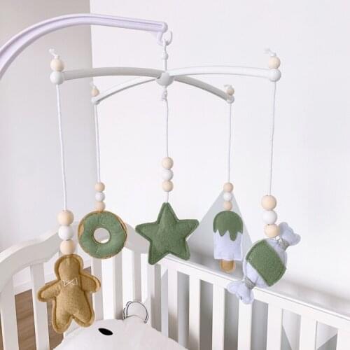 Baby Bed Rotating Bracket Bed Bell Rattle Toy is Easy to Install Safe and Non-toxic