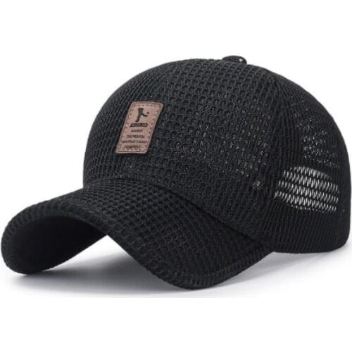 Breathable Quick Drying Hollow Mesh Baseball Cap Sun Protection Summer Outdoor Fishing Golf Sun Hat For Men Women