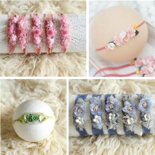 Newborn Baby Headband Flower Headwear Baby Girl Headdress Baby Photography Props Infant Shoot Accessories Studio New Props