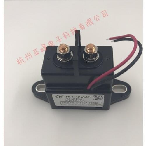 HFE18V-40-750-12-HL4 40A 750VDC relays