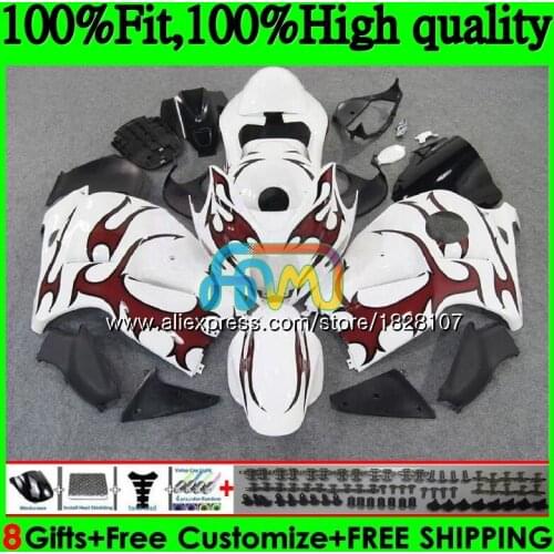 Injection For SUZUKI Hayabusa GSXR-1300 GSXR 1300 56BS.223 GSXR1300 08 09 10 11 12 2008 Red flames 2009 2010 2011 2012 Fairing