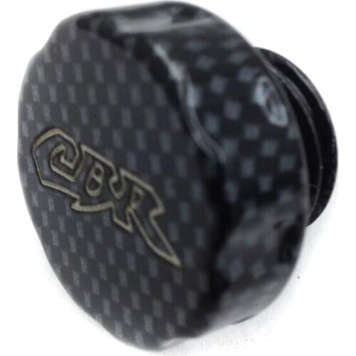 Aftermarket free shipping motorcycle parts Motorcycle CARBON FIBER Brake Fluid Reservoir Cap Cover Engraved For Honda CBR 600