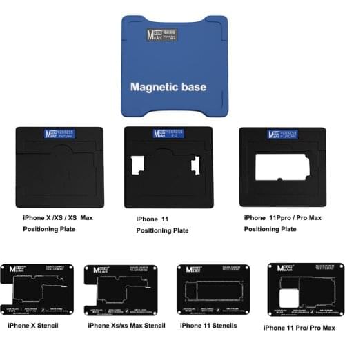 MaAnt Magnetic Reballing Platform Mainboard Tin Planting Fixture for iPhone11 1Pro /11Promax /X/XS/ XS Max BGA Soldering Tools