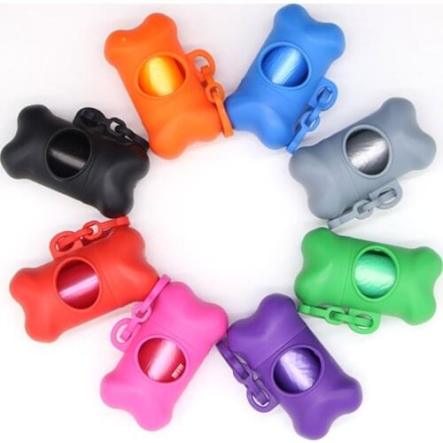 Pet Waste Bag Dispenser for Dog Waste Bag Holder - Plastic Garbage Bag Dispenser Carrier Case Dog Pet Waste Poop Bags Dispenser