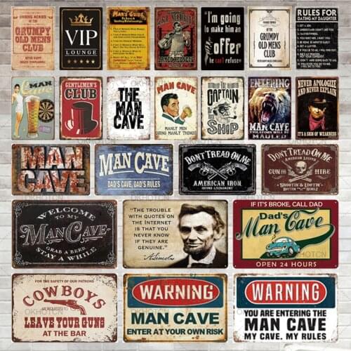 Warning Sign Metal Beer Vintage Tin Sign Metal Poster Plaque Metal Sign Wall Decor For Man Cave Bar Pub Club Iron Painting