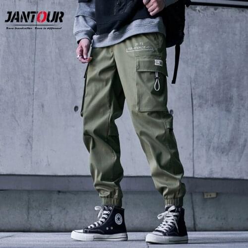 Fashion Men Clothing Big Pockets Cargo Pants Classic Black Army-green Harajuku Harem Pants 2020 Winter Joggers Loose Trousers