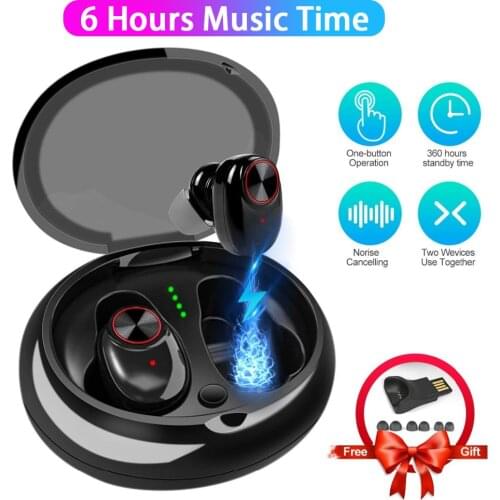 2021 New twins Earbuds bluetooth headphones True Wireless double ear Headset Stereo TWS V5 Earphone For iPhone/samsung/xiaomi