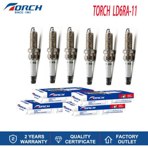Hot Sale Original Spark Plug TORCH LD6RA-11Replace for NGK LZKAR6C-11 Denso FXE20HR11 Bosch VR7SPP33 Bosch VR7SPP33