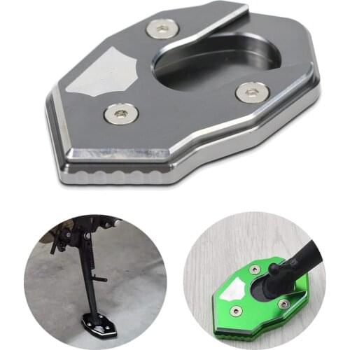 Kickstand Foot Side Stand Extension Pad Support Plate For Kawasaki ZX6R ZX10R Z1000/SX Z800 Z900 Z650 Z750 Z900RS NINJA1000 650R