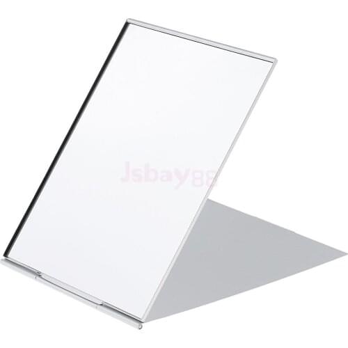 Mini Travel Portable Folding Handbag Mirror Pocket Compact Makeup Mirror Silver #1
