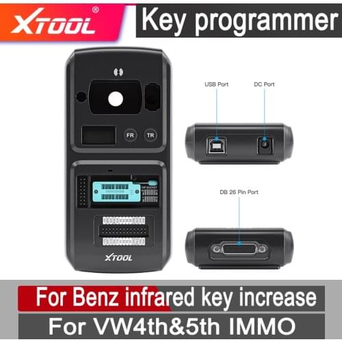 XTOOL KC501 Professional OBD2 Chip and Key Programmer Work For Benz Infrared Key For 4th&5th immo Work With X100 PAD3/A80/A80PRO