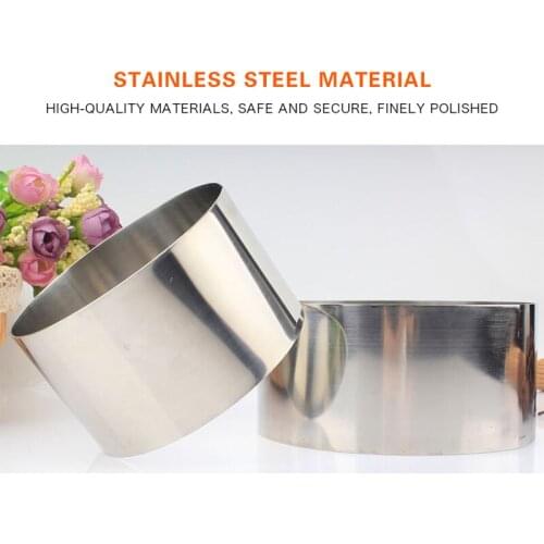 Adjustable Mousse Ring Stainless Steel 3D Round Cake Molds Cake Baking Moulds Kitchen Dessert Cakes Molds Cake Decorating Tools