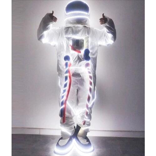 RGB LED Light Evening Dress Nightclub women singer lumious bodysuit Glowing Flashing Ballroom Costume Dance wears clothes