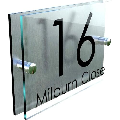 DIY House Number House number Modern Perspex Steel Aluminium Perspex Acrylic House Number Wall Plaque Sign Door sign