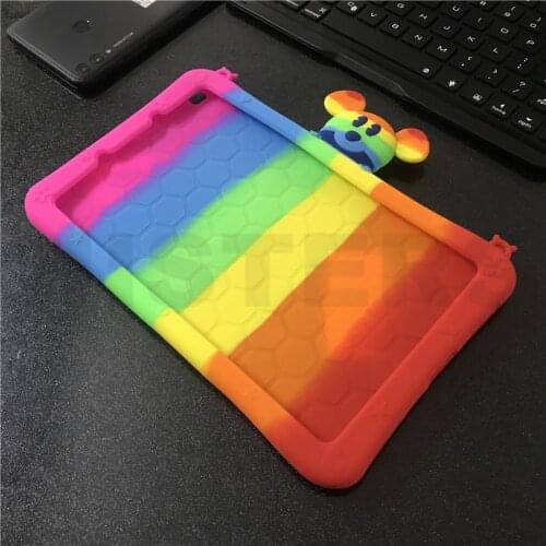 Silicon Kickstand Funda for Samsung Galaxy Tab A8 A7 S6 Lite Cover Case for Samsung SM-T500 T505 P610 P615 T290 T295 P200 P205