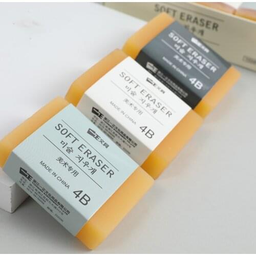 2PCS Soap Shape Fashion Eraser Kids Students Stationery Office Supplies School Drawing Sketch Writing Rubber Gifts