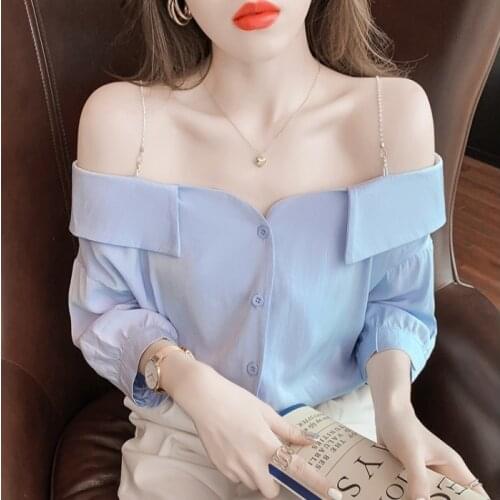 Женские голубые рубашки Wednesf China At AliExpress