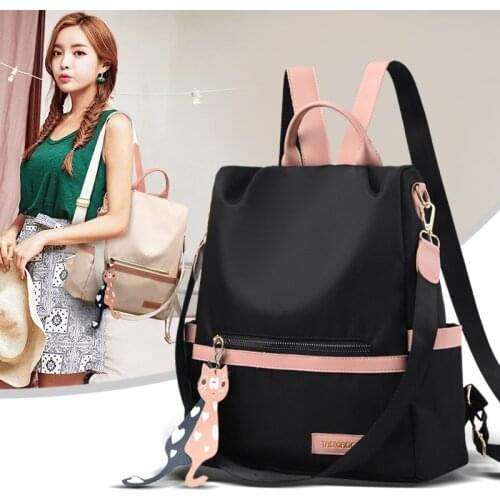 2020 New Woman Portable Folding Crib Diaper Backpack Light Large Capacity Multifunctional Leisure Double Shoulder Nappy Bag