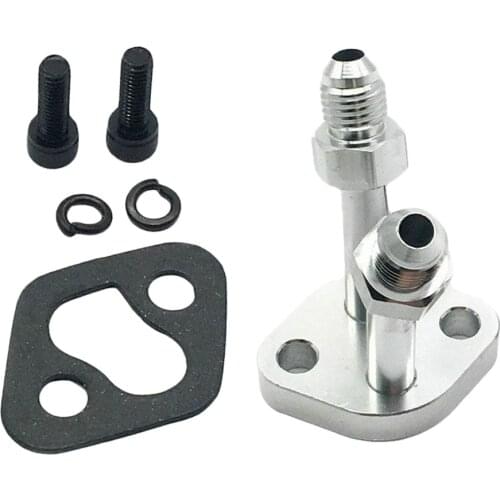 1 Set Car Turbo Water / Coolant Flange Fitting & Gasket/Bolt For Toyota CT9 CT12 CT20 CT26 4AN Flare Aluminum Car Accessories