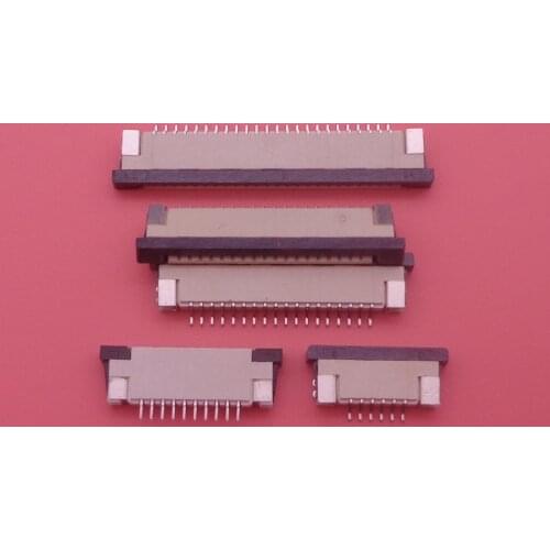 10Pcs/lots FPC FFC 1mm Pitch 4/5/6/8/10/12/14/16/18/20/22/24/26/28/30 Pin Drawer Type Ribbon Flat Connector Bottom Contact