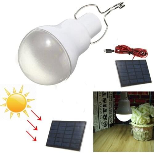 130LM Solar Lamp Powered Portable Led Bulb Light Solar Led Lighting Solar Panel Camp Tent Night Fishing Light Support Dropship