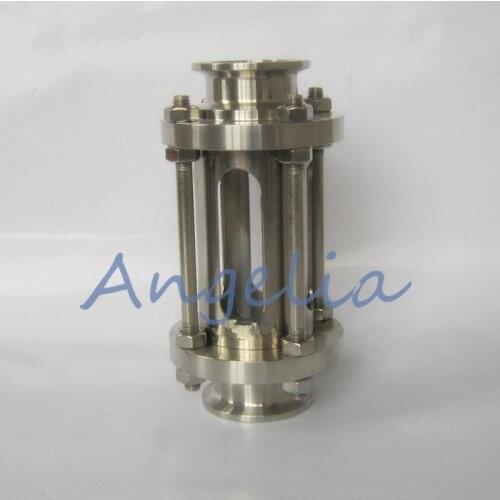2-1/2" Flow Stainless Steel 304 Tri Clamp Sanitary Sight Glass OD 77mm With Protective Cover