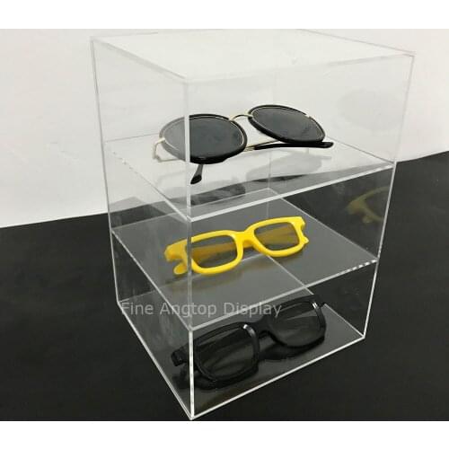 3 Layer Acrylic Sunglasses Display Eyewear Storage Case Tray Holder