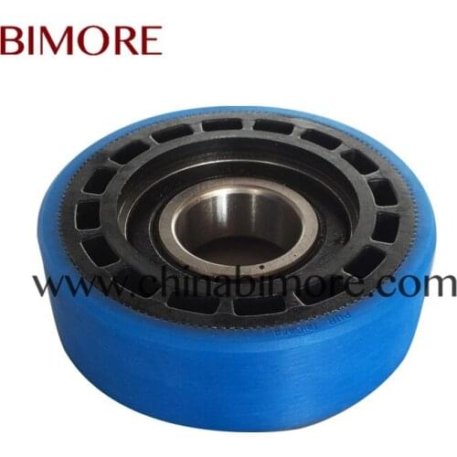 50pcs/lot BIMORE Escalator Step Roller OD80mm Thickness25mm Bearing6205-2RS