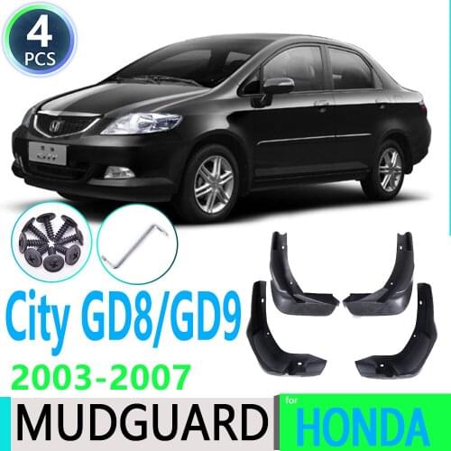 For Honda City GD8 GD9 2003~2007 2004 2005 2006 Car Fender Mudguard Mud Flaps Guard Splash Flap Car Accessories
