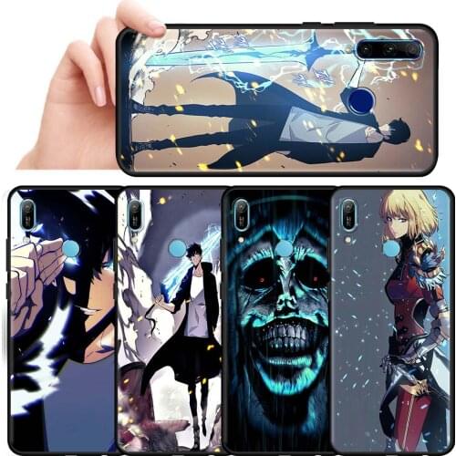 Anime solo leveling Sung Jin woo Case for Huawei Y6 Y7 Y9 2019 Honor 9X Pro 20 Lite Play 9A 8X 30i Y6p Y8s Y8p 9S 8S 10 Cover