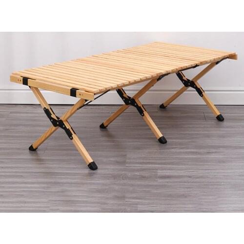 Wooden Table Desk BBQ Outdoor Furniture Travel Picnic Garden Camping Hiking Beech Family