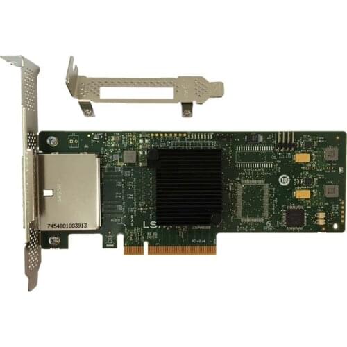 Eastforfuy Avago LSI SAS 9200-8E LSI00188 New 8 port HBA JBOD SFF8088 Mini-SAS 6Gb PCI-E 2.0 X8 Controller Card