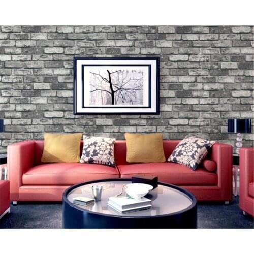 Beibehang Brick wall background Cyan wine red gray khaki background brick wall home decoration background 3d wallpaper for walls